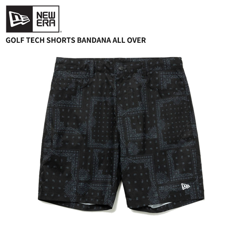 NEWERA GOLF Bandana All Over ブラック Mサイズ bandana-all-over-14391523-s-