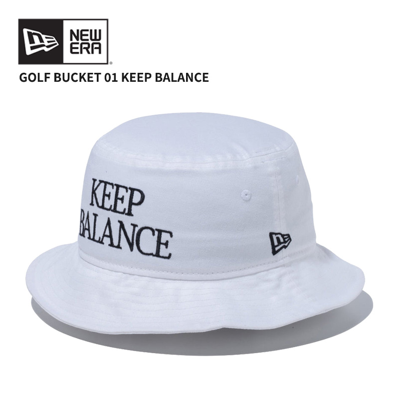 NEW ERA ニュー エラ バケット01 Keep Balance ホワイト ゴルフ