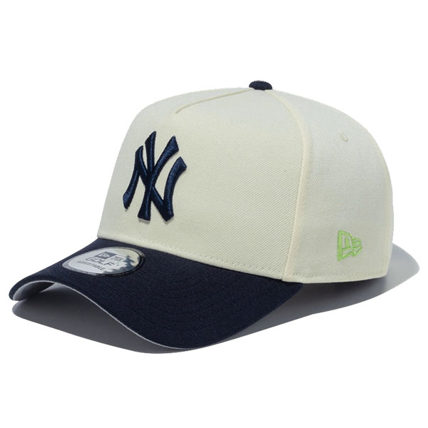 ニュー エラ NEW ERA 9FORTY A-Frame MLB 2-Tone ニューヨーク・ヤンキース クロームホワイト/ネイビー ゴルフ キャップ 帽子｜neo｜02