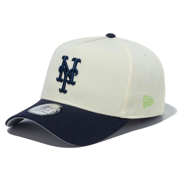 ニュー エラ NEW ERA 9FORTY A-Frame MLB 2-Tone ニューヨーク・メッツ クロームホワイト/ネイビー ゴルフ キャップ 帽子｜neo｜02