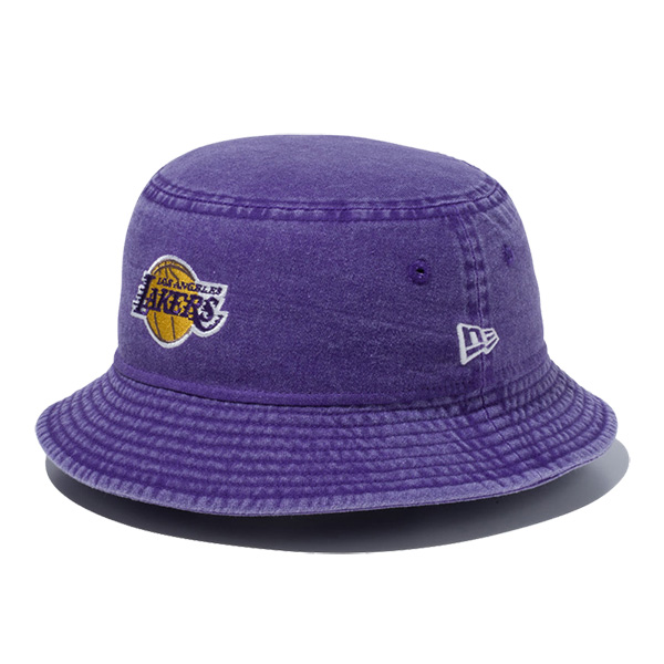 ニュー エラ NEW ERA バケット01 NBA Bucket Hat Acid Wash ロサンゼルス・レイカーズ パープル バケットハット 帽子｜neo｜02