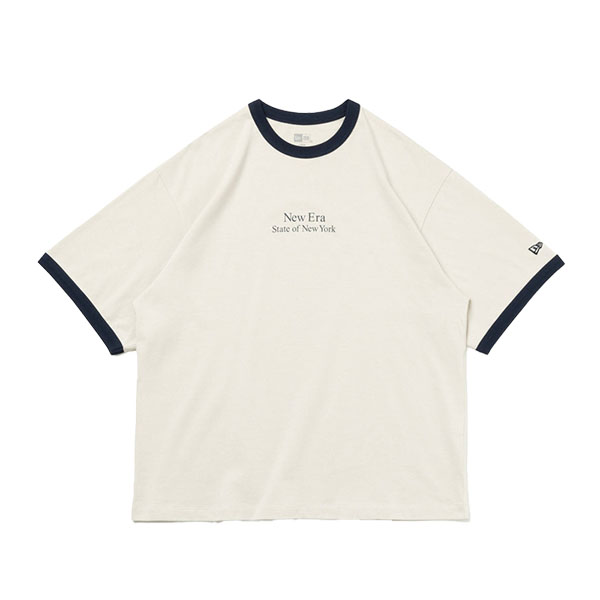 ニュー エラ NEW ERA 半袖 オーバーサイズド コットン Tシャツ Ringer Tee スト...