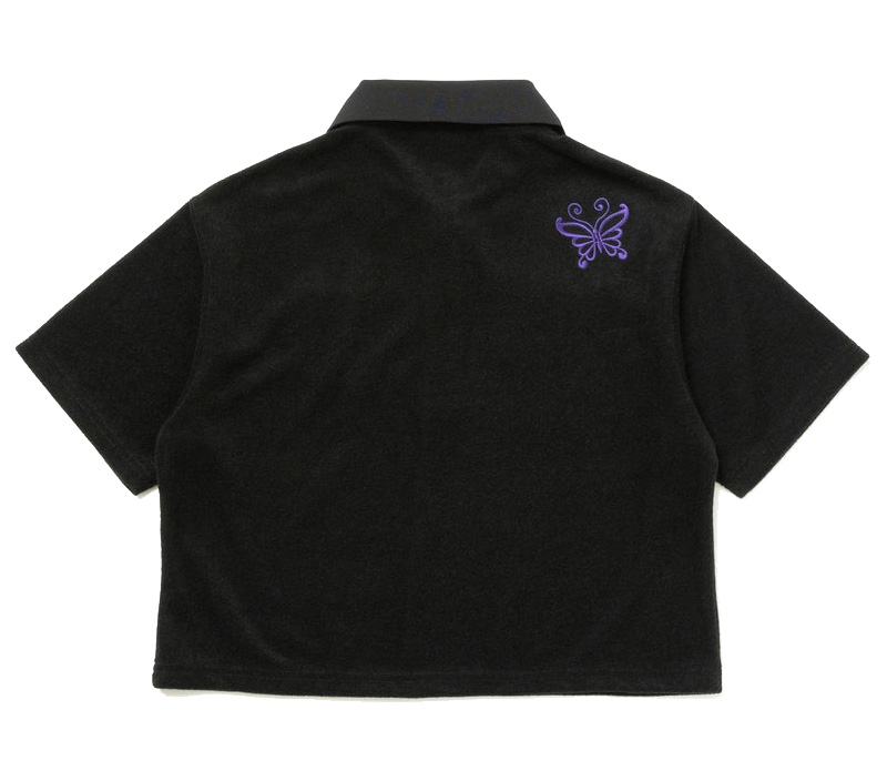tシャツ NEW ERA X ANNA SUI WOMEN'S PILE POLO SHIRT（ニューエラ × アナ スイ ウーマンズ パイル シャツ NEW ERA ニュー エラ WOMEN'S 半袖 ポロシャツ ANNA SUI アナ