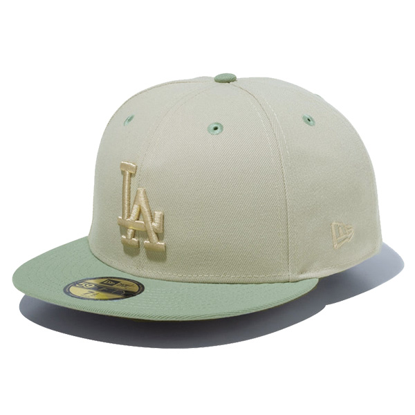 ニュー エラ NEW ERA 59FIFTY Light Green Pack ロサンゼルス・ドジャース ストーン/エベレストグリーン キャップ 帽子  [BB]｜neo｜02
