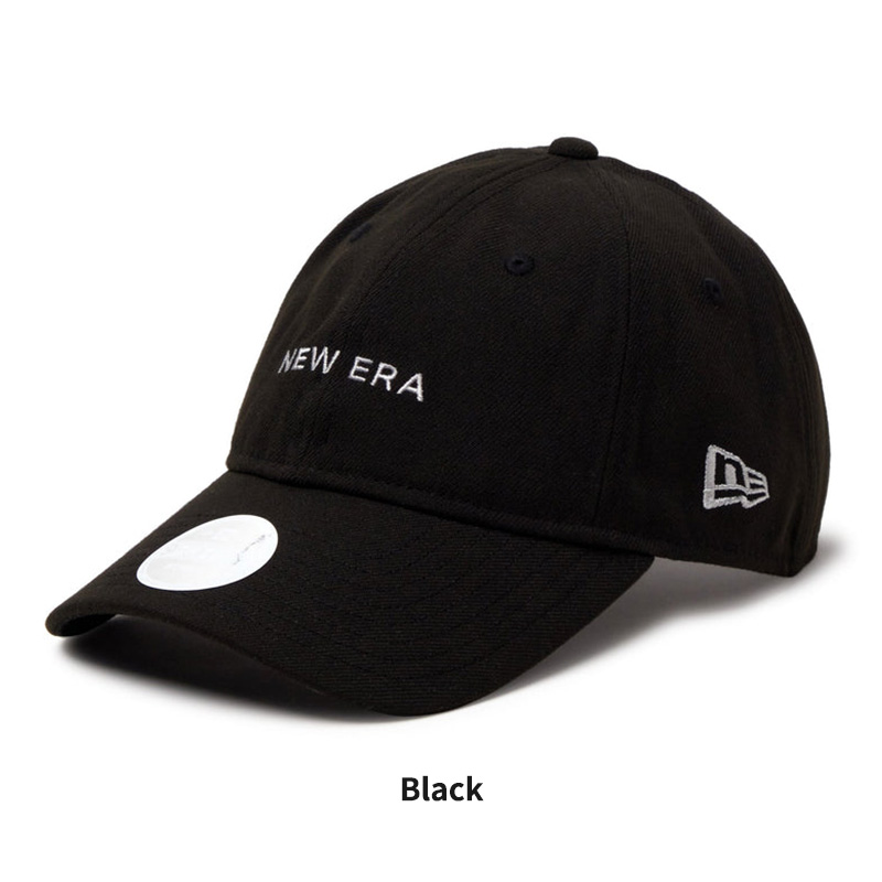NEW ERA キャップ ゴルフモデル 刺繍ロゴ 黒 フラットバイザー NEW ERA キャップ ゴルフモデル 刺繍ロゴ 黒 フラットバイザー