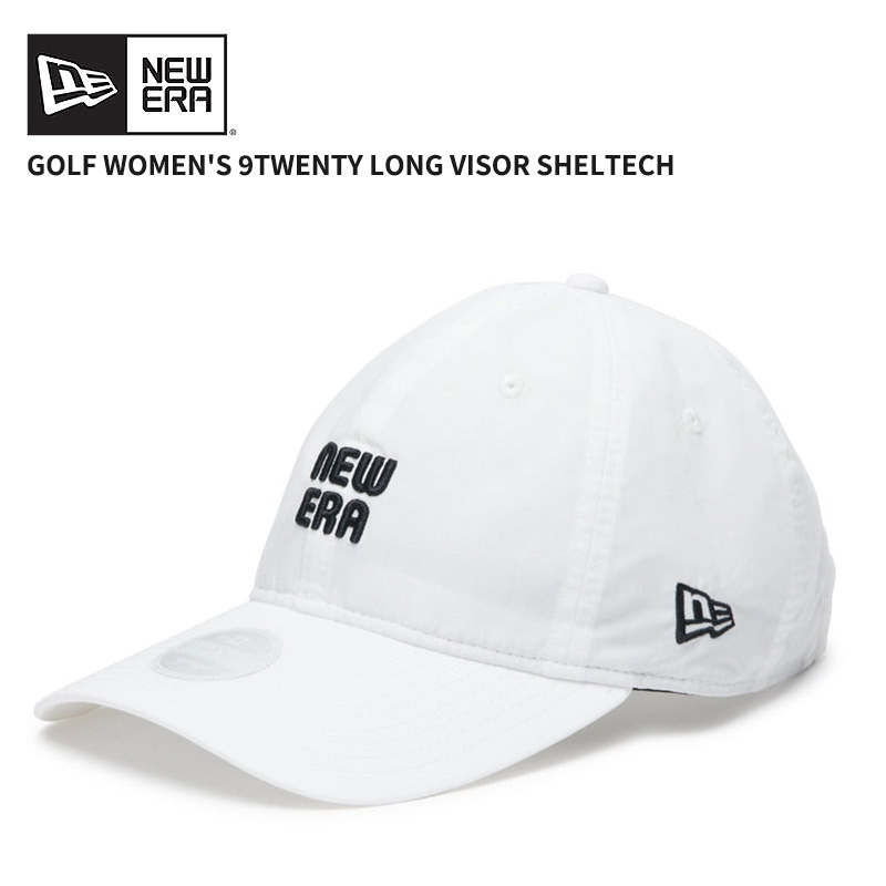 レディーゴルフ帽子★ニューエラ★LONG VISOR BALL CAP WHITE NEW ERA ニューエラ レディース ゴルフキャップ 接触冷感 吸水速