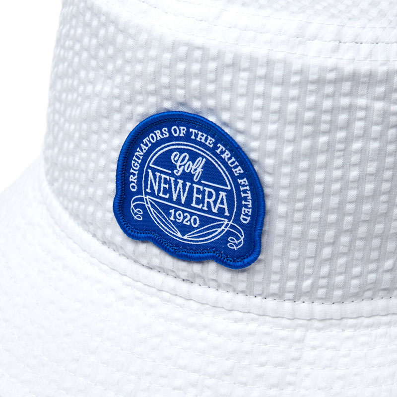 GOLF WANG ワイド シアサッカー バケットハット Blue White 送込 1181446_00.png.png