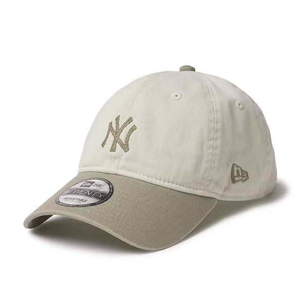 NEW ERA ニューエラ ニューヨークヤンキース キャップ アイボリー ニューエラ ユニセックス キャップ NEW ERA 9TWENTY MLB チェーン