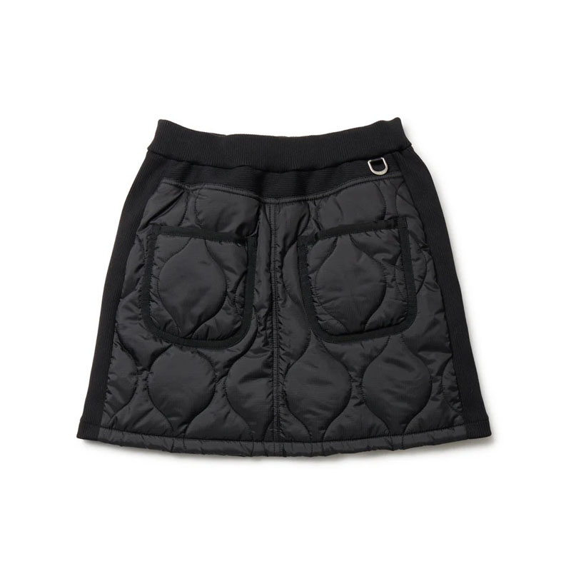 【新品未使用】New Era ブラック キルティングスカート　ゴルフウェア NEW ERA（ニューエラ） ゴルフウエア レディース ミニスカート NEW ERA