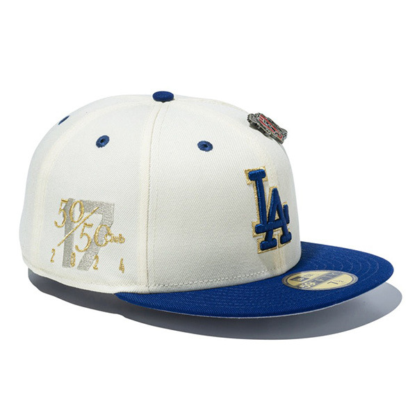 NEWERA 59FIFTY ロサンゼルス・ドジャース ネイビー × ホワイト NEW ERA ニューエラ メンズ キャップ 帽子 59FIFTY ロサンゼルス