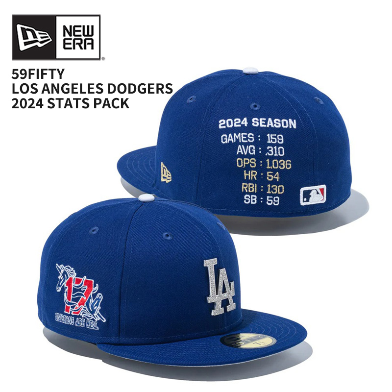 59FIFTY 2024 Stats Pack 大谷選手ドジャース ネイビー NEW ERA ニューエラ メンズ キャップ 帽子 59FIFTY 2024 Stats