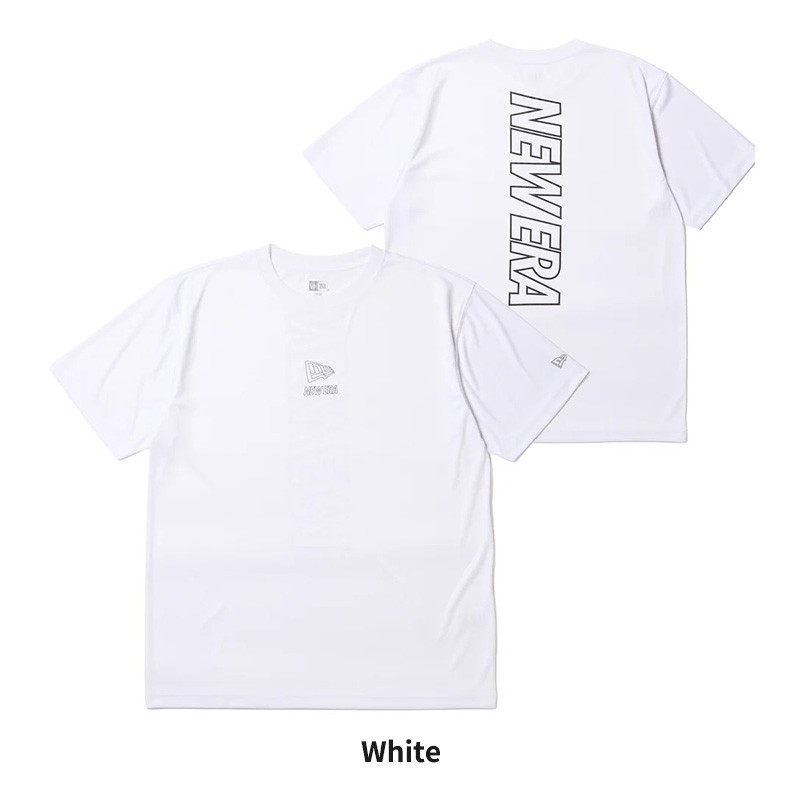 NEW ERA（ニューエラ） 半袖ラッシュTシャツ Vertical Logo ホワイト