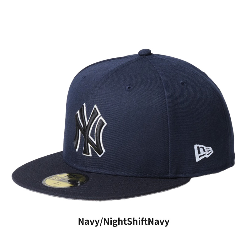 2個 海外モデル 暗闇で光る NEW ERA NY ヤンキース キャップ蓄光ロゴ NEW ERA（ニューエラ） 蓄光 帽子 NEW ERA 59FIFTY MLB ニューヨーク