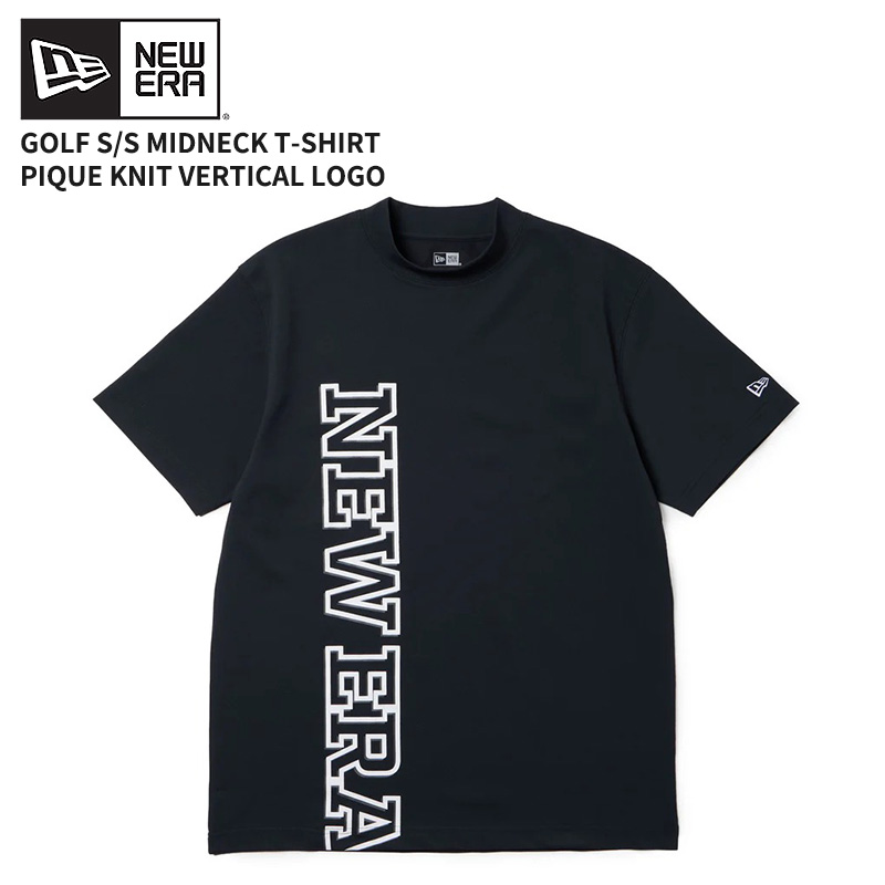 NEW ERA（ニューエラ） 半袖Tシャツ ミッドネック 鹿の子 Vertical