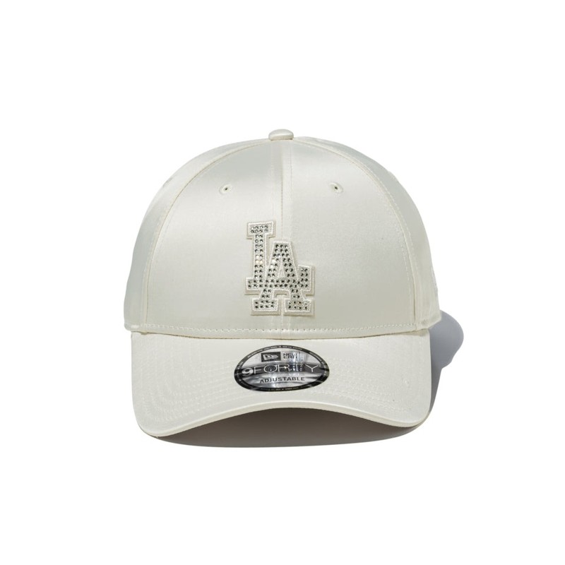 ニューエラ LA ドジャース ニットキャップ ラインストーン オフホワイト NEW ERA（ニューエラ） NEW ERA 9FORTY White Day ラインストーン