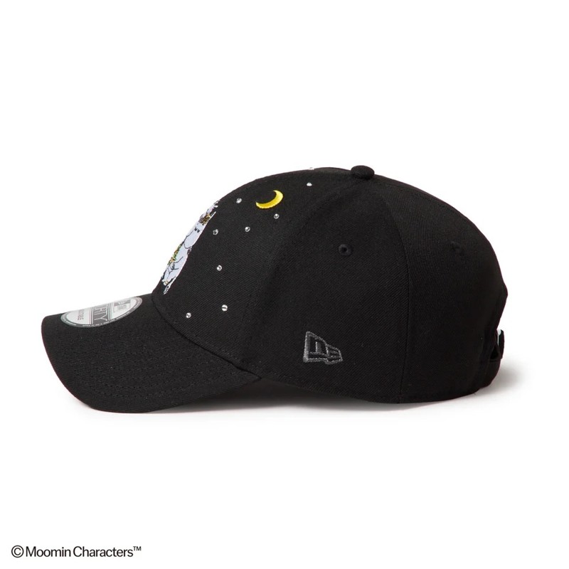 acne アクネ ムーミン　MOOMIN コラボキャップ 黒 新品同様 NEW ERA（ニューエラ） ムーミンコラボ キャップ メンズ レディース