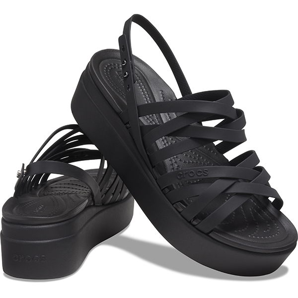 [CROCS] BROOKLYN STRAPPY LOWWDG 女性用サンダル Crocs Womens Literide Brooklyn Strappy Low Wedge Sandal Size