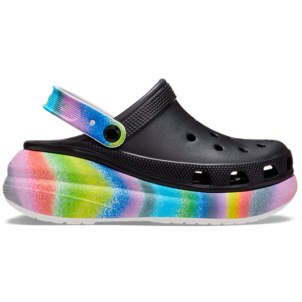 crocs rainbow black