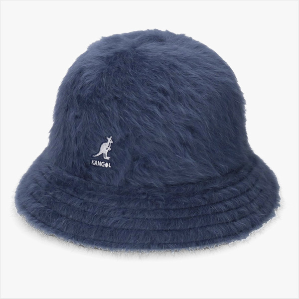 KANGOL　ファーゴラ　ベル型　Blue　XLサイズ　アンゴラ KANGOL（カンゴール） レディース メンズ バケハ ベルハット