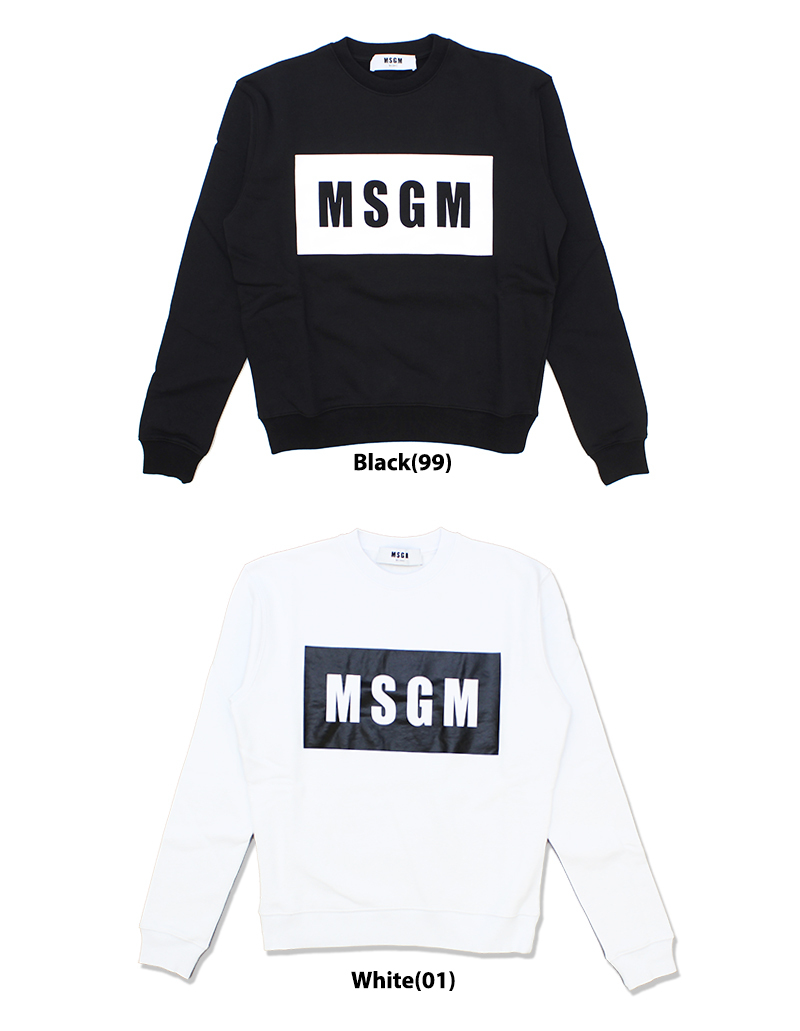 エムエスジーエム MSGM PANEL SWEAT SHIRT クルー スウェット