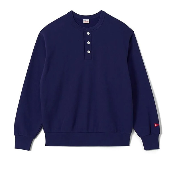 ヘルスニット メンズ 無地 トレーナー レディース Healthknit クラシックスウェット ヘンリーネック 長袖 ベーシック デイリーウェア 54005 | Healthknit | 04