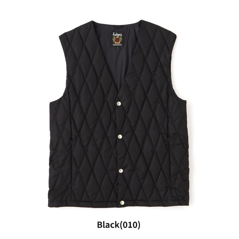 【Schott×TAION DOWN VEST】 Schott N.Y.C ショット×タイオン メンズ ダウンベスト x TAION