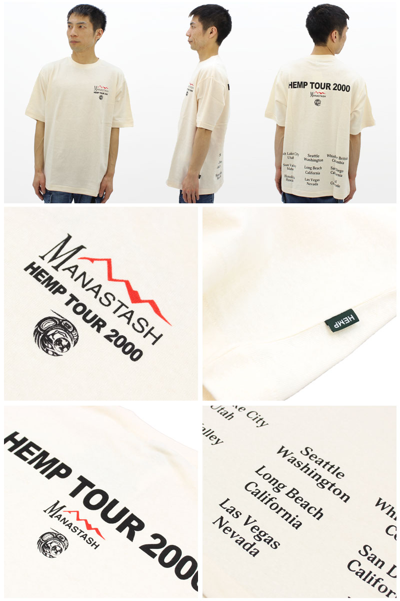 MANASTASH マナスタッシュ メンズ 半袖Tシャツ HEMP TEE TOUR