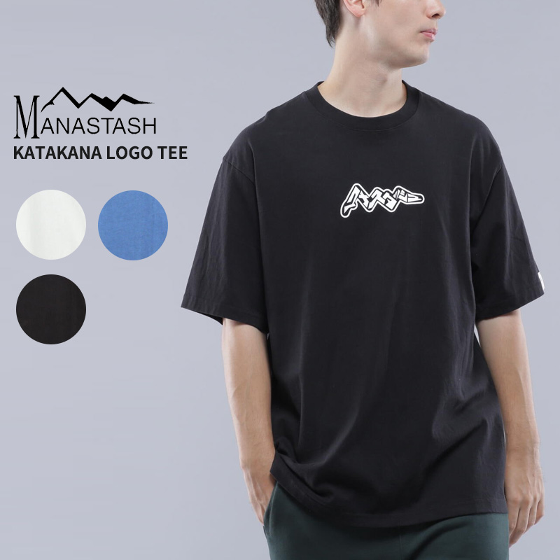MANASTASH マナスタッシュ 半袖Tシャツ KATAKANA LOGO TEE