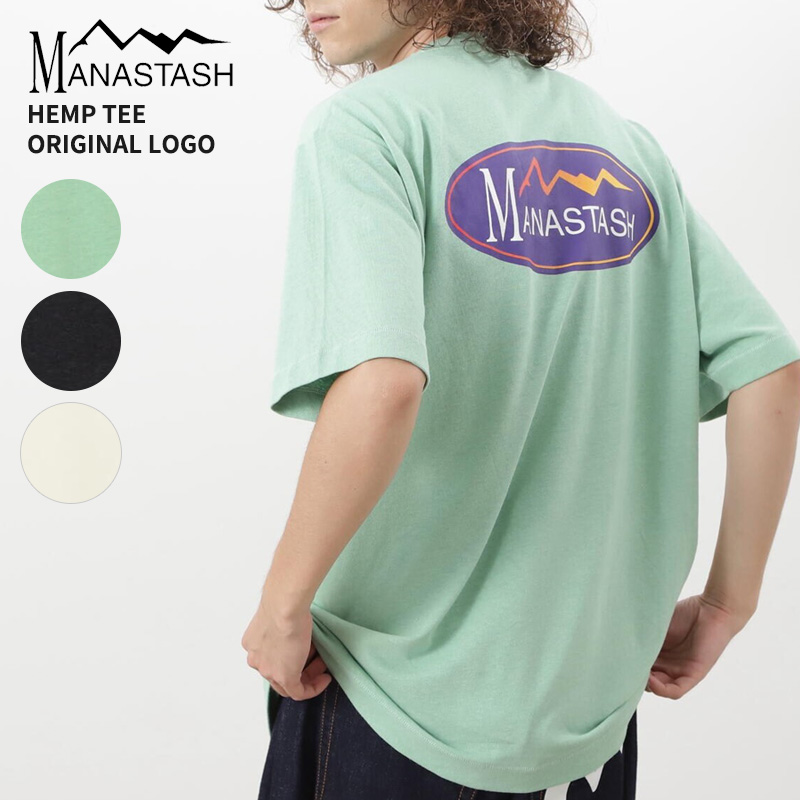 マナスタッシュ メンズ 半袖Tシャツ MANASTASH ヘンプ オリジナル ロゴ Tシャツ トップス 792-5134003 MANASTASH（マナスタッシュ） メンズ 半袖Tシャツ ヘンプ オリジナル