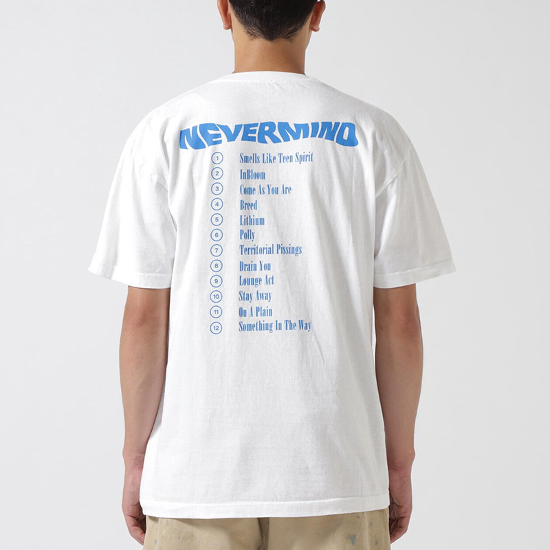 マナスタッシュ メンズ バンドTシャツ ロックTシャツ  MANASTASH ニルヴァーナ コラボシャツ Nevermind TEE トップス 半袖 792-5934007 MANASTASH マナスタッシュ メンズ バンドTシャツ ロックTシャツ