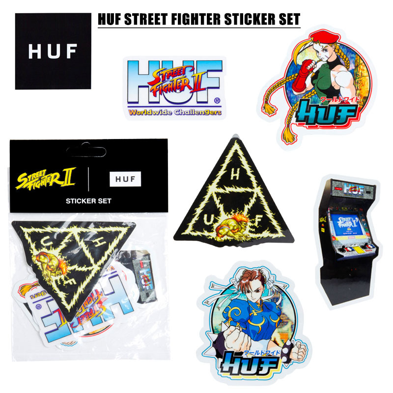 ハフ HUF HUF STREET FIGHTER STICKER SET ハフ×ストリートファイター ステッカー5枚入りセット[小物] [AA-2]  :ac00549:Neo Globe Yahoo!店 - 通販 - Yahoo!ショッピング