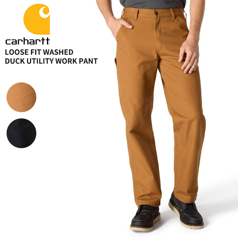 Carhartt（カーハート） メンズ ワークパンツ Loose Fit Washed Duck