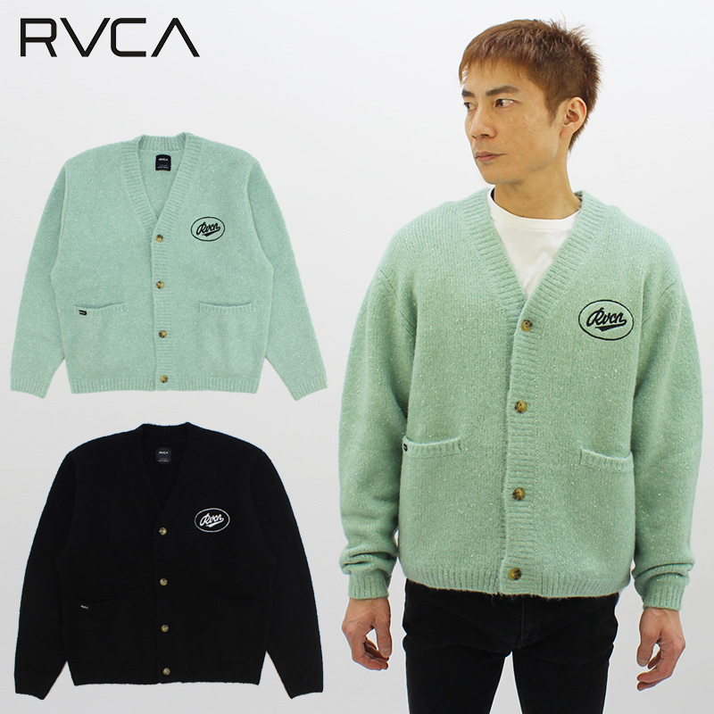 ルーカ RVCA WORK SCRIPT CARDIGAN bc042-090 メンズ ニット