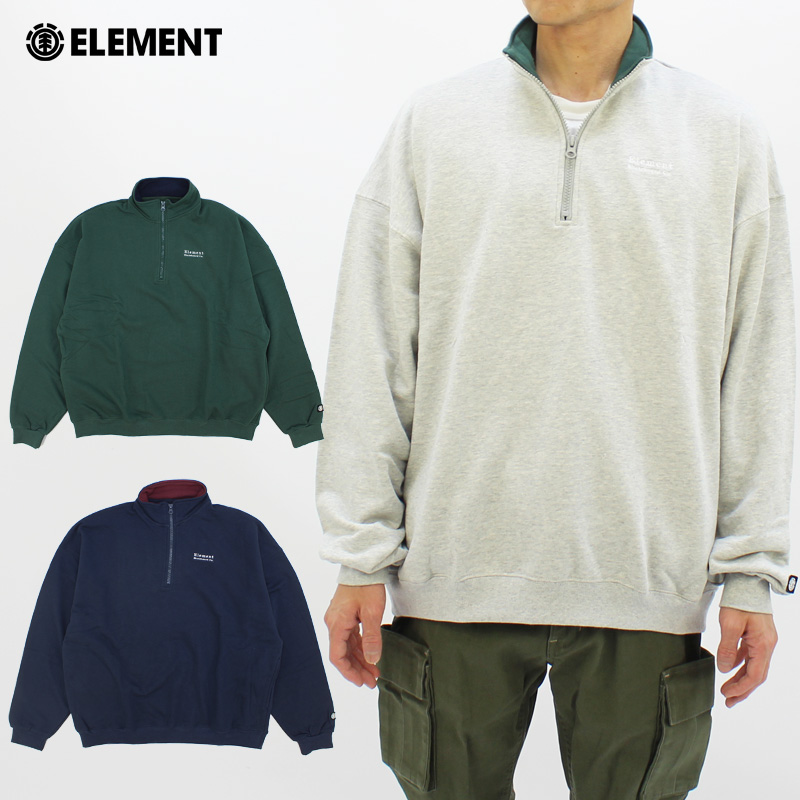 エレメント ELEMENT ROCK HALF ハーフジップ トレーナー 