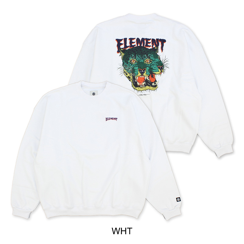 ELEMENT エレメント HIROTTON LEOPARD CREW トレーナー