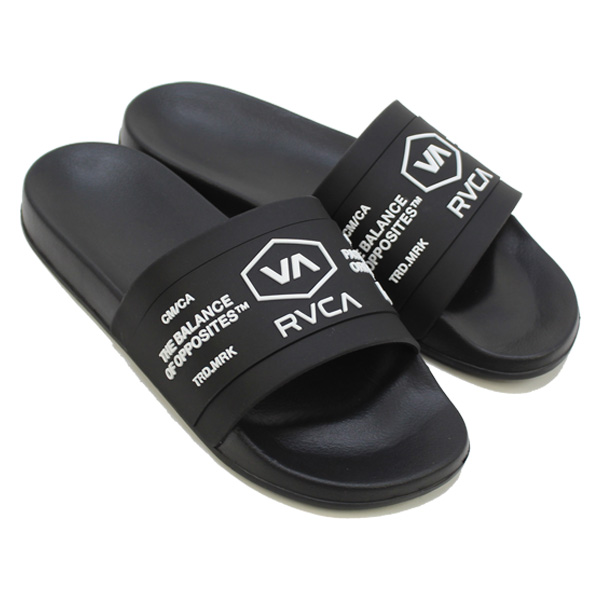 日本全国送料無料 RVCA ルーカ サンダル メンズ レディース ぺたんこ SHOWER SANDAL ロゴ シャワーサンダル BD041 043  975 976