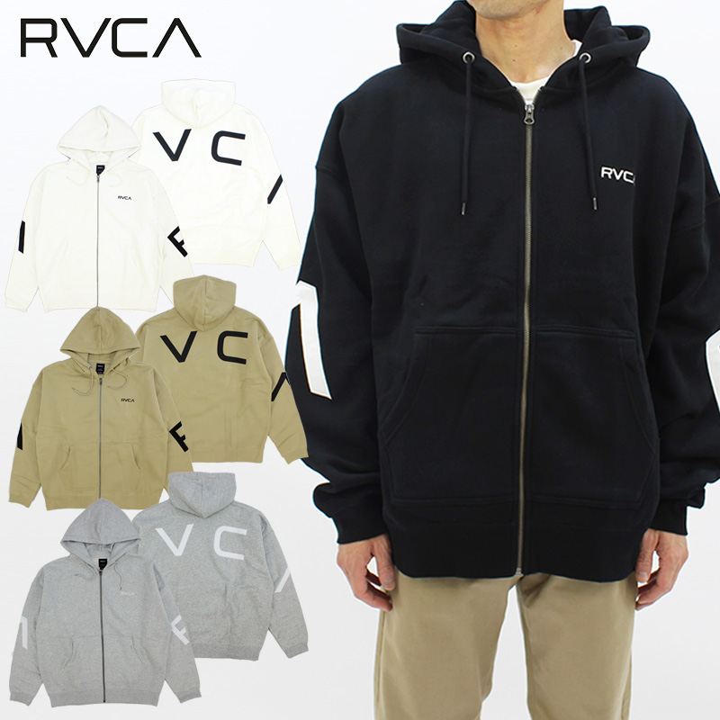 RVCA（ルーカ） RVCA FAKE RVCA ZIP HOODIE メンズ ジップアップ