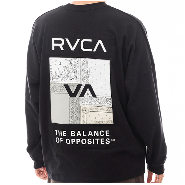 RVCA ルーカ BANDANA LS TEE バンダナ柄 ロングスリーブTシャツ