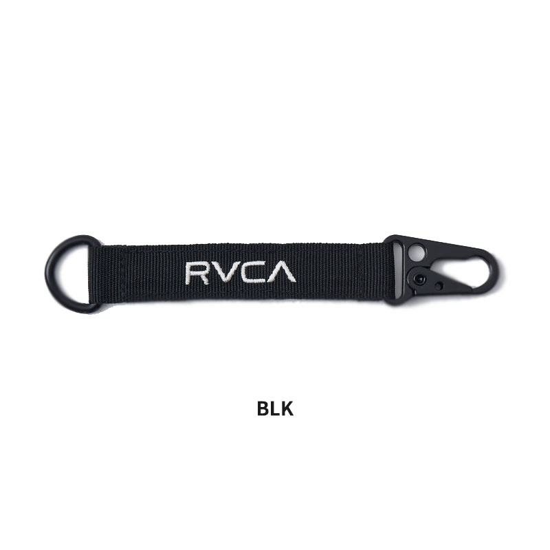 RVCA（ルーカ） カラビナ付きキーホルダー ストラップキーリング ロゴ