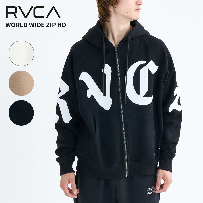 RVCA（ルーカ） メンズ スウェットパーカー メンズ WORLD WIDE ZIP HD