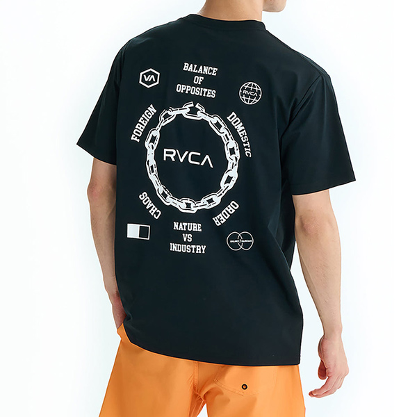 RVCA ルーカ メンズ 半袖Tシャツ 速乾性 UVカット ラッシュ