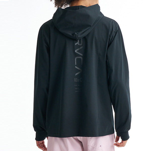 RVCA - ルーカ メンズ 長袖混雑時かばい立て UVはね除ける 速乾 STRAIGHT WAY SFHD フーディー サーフ BG041852