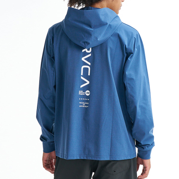 RVCA - ルーカ メンズ 長袖混雑時かばい立て UVはね除ける 速乾 STRAIGHT WAY SFHD フーディー サーフ BG041852