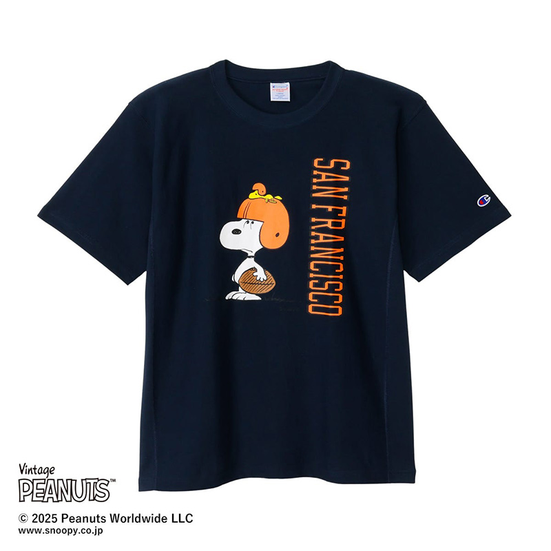 Champion（チャンピオン） メンズ ピーナッツコラボ 半袖Tシャツ