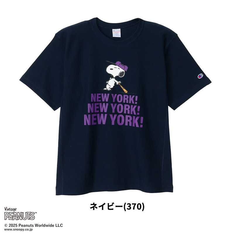 チャンピオン メンズ ピーナッツコラボ 半袖Tシャツ Champion リバースウィーブ ショートスリーブTシャツ 25SS スヌーピー Tシャツ トップス C3-B351 Champion チャンピオン メンズ ピーナッツコラボ 半袖Tシャツ