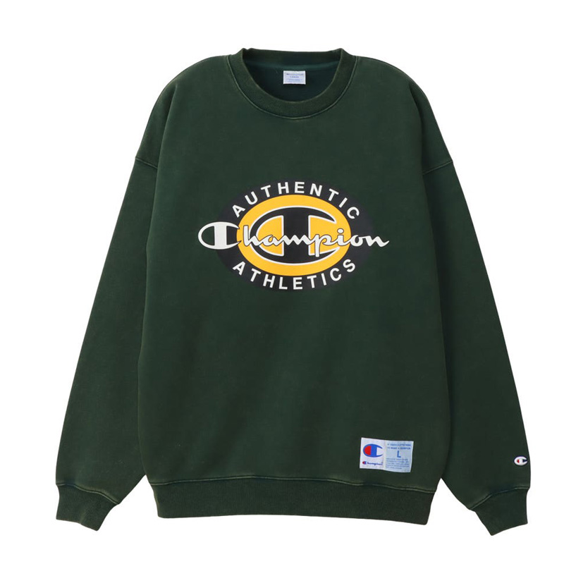 Champion（チャンピオン） メンズ プリント トレーナー クルーネック