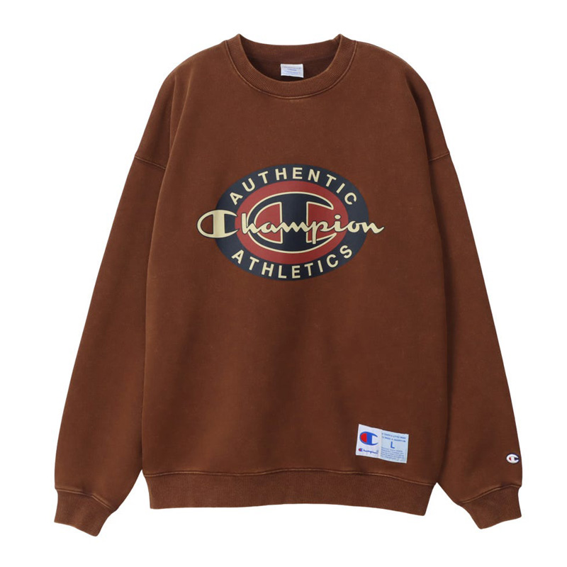 Champion（チャンピオン） メンズ プリント トレーナー クルーネック
