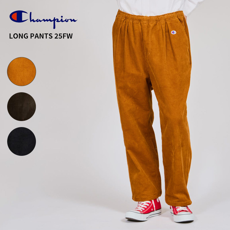 チャンピオン メンズ コーデュロイパンツ Champion ロングパンツ 25FW  LONG PANTS メンズカジュアル チャンピオン ボトムス アメカジ M L XL C3-C207