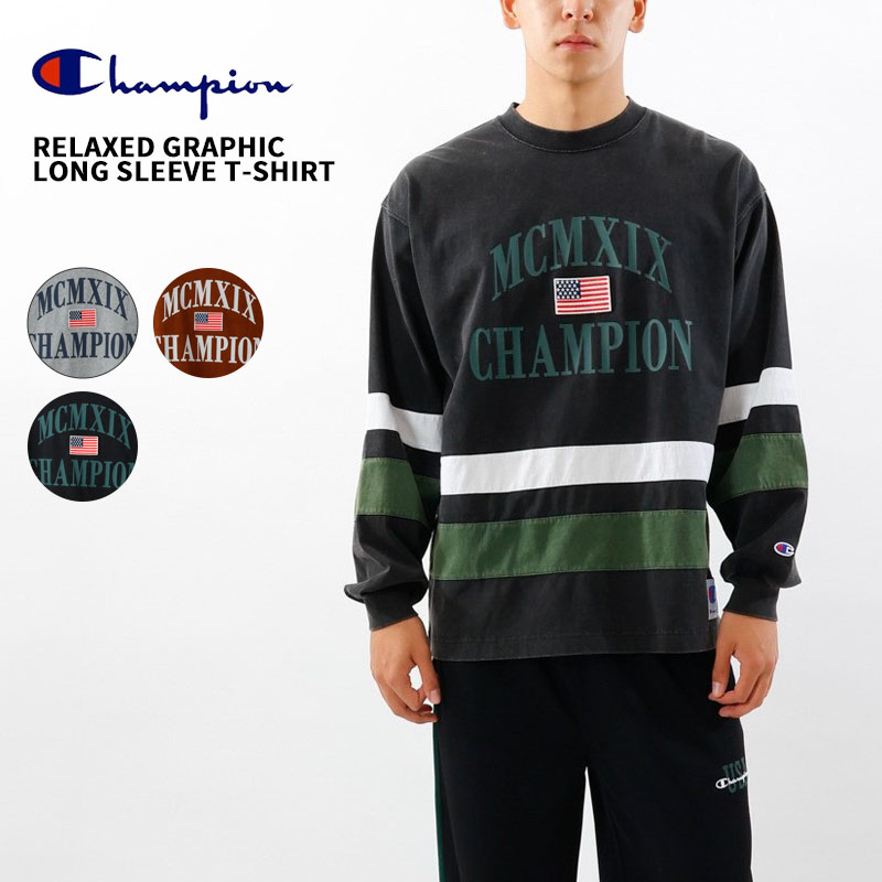 ヴィンテージ　チャンピオン　Tシャツ Champion（チャンピオン） メンズ 長袖Tシャツ リラックス