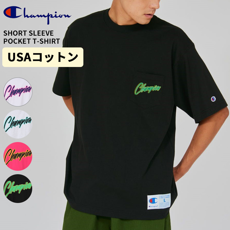 Champion（チャンピオン） コットン半袖Tシャツ アクションスタイル